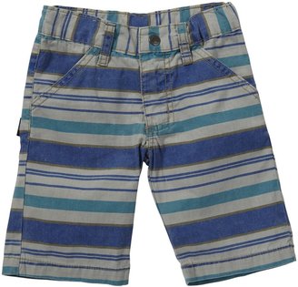 Charlie Rocket Stripe Shorts (Toddler/Kid) - Stone-2T
