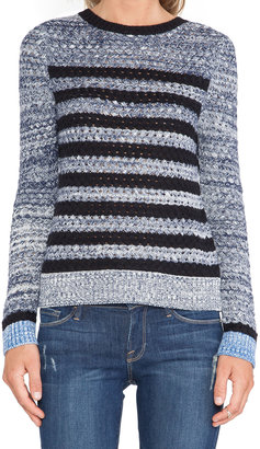 Shae Basketweave Stripe Pullover