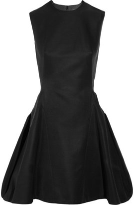 McQ Pleated duchesse-satin mini dress