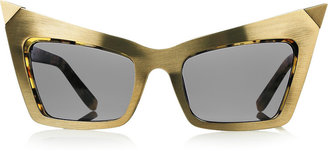 Alexander Wang Extreme angular-frame acetate sunglasses