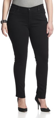 James Jeans Women's Plus Size Twiggy Z Five-Pocket Skinny Jean in Black Clean 20