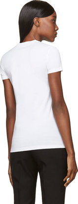 Versace White 'Donatella' Embroidered T-Shirt