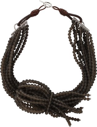 Brunello Cucinelli Multi Strand Tie Necklace