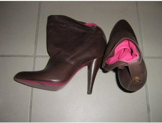 BCBGMAXAZRIA Brown Leather Ankle boots