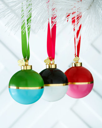 Kate Spade Colorblock Ball Christmas Ornaments