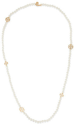 Tory Burch Evie long pearl necklace