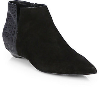 Sigerson Morrison Gabrielle Suede & Leather Ankle Boots