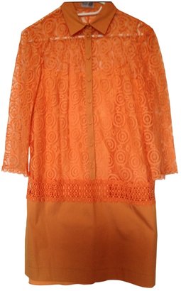 Philosophy di Alberta Ferretti Orange Cotton Dress