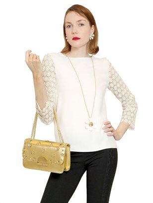 Moschino Cheap & Chic Lace Sleeve Top