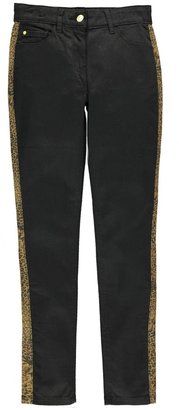 Candy Couture Girls Leopard Panel Jeans (8-16yrs)