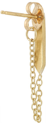 Halleh 18-karat gold diamond earrings