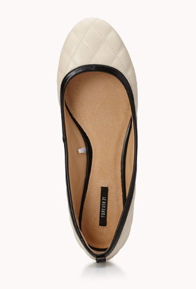 Forever 21 Iconic Faux Leather Ballet Flats