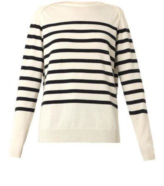 Freda Breton-stripe cashmere sweater