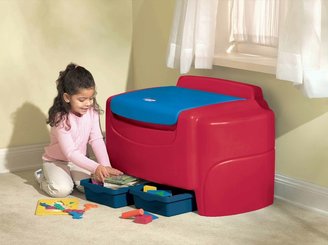 Little Tikes Sort 'n Store Primary Colors Toy Chest- Red
