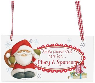 Forever Friends Personalised Santa Stop Here Sign
