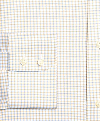 Brooks Brothers Supima® Cotton Non-Iron Regular Fit Twill Tonal Check Luxury Dress Shirt