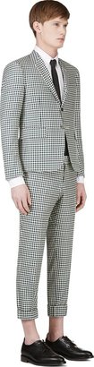 Thom Browne Green & Blue Gingham Check Suit