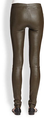 The Row Bonded Leather Pants