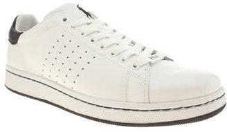 Polo Ralph Lauren mens white & navy wilton shoes