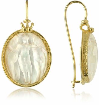 Tagliamonte Three Graces - 18K Gold Mother of Pearl Cameo Earrings