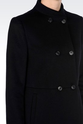Giorgio Armani Double-Breasted Pea Coat In Cashmere