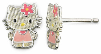 Hello Kitty Girls Sterling Silver Stud Earrings