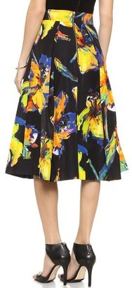 Milly Pop Art Floral Lana Skirt
