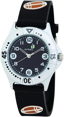Cactus Boy's Quartz Analogue Watch CAC-51-M14 with Black Rugby 3D PU Strap