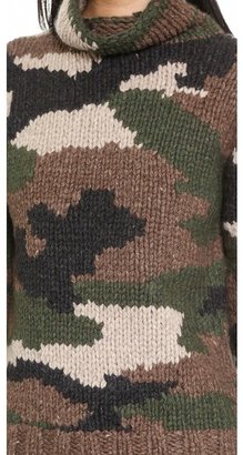 NLST Camouflage Hand Knit Sweater