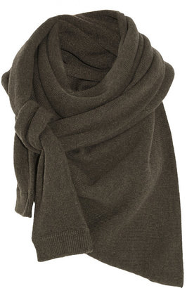 Christophe Lemaire Asymmetric yak and merino wool-blend scarf