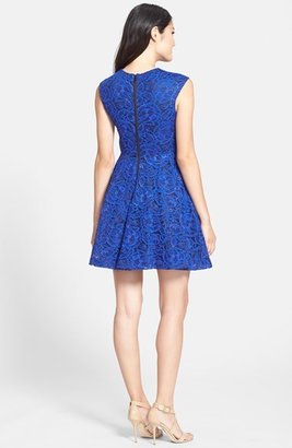 Cynthia Rowley Lace Fit & Flare Dress