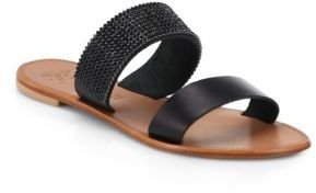 Joie Sable Jeweled Leather Sandals
