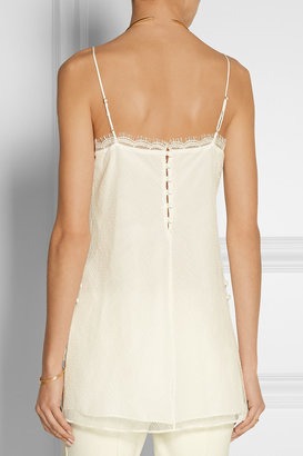 Adam Lippes Lace and silk camisole