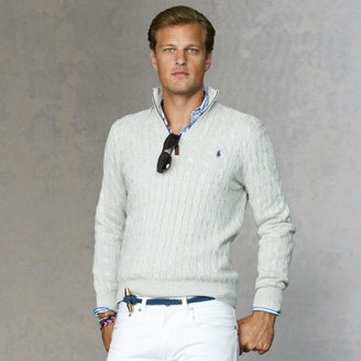 Polo Ralph Lauren Silk Half-Zip Sweater - ShopStyle