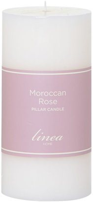 Linea Moroccan rose pillar candle