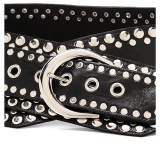 Rodarte Studded Leather Belt