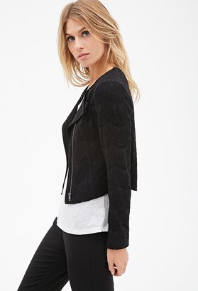 Forever 21 Contemporary Collarless Lace Jacket
