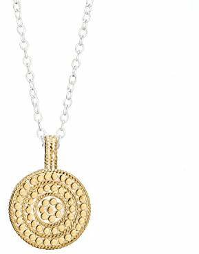 Anna Beck Reversible Gold-Plated Sterling Silver Circle of Life Disc Charity Necklace 16-18"