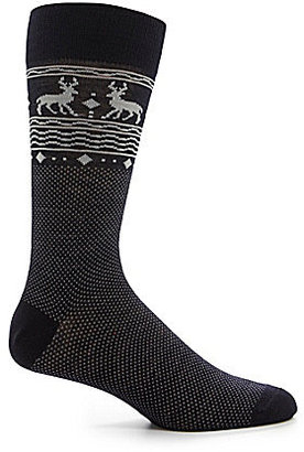 Daniel Cremieux Cremeiux Animal Print Mid-Calf Dress Socks