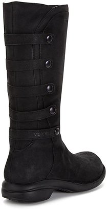 Merrell Captive Launch Leather Knee Boots - Black