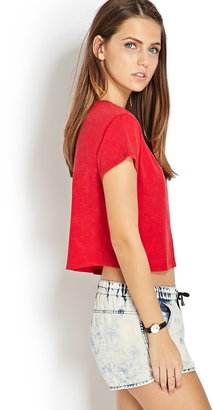 Forever 21 laid back cropped tee