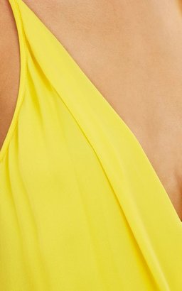 Mason by Michelle Mason Women's Silk Wrapped Slipdress-Yellow