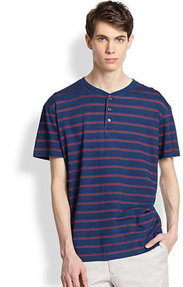 Marc by Marc Jacobs Harley Striped Henley Tee