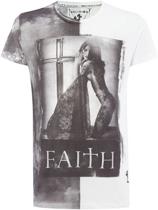 Religion Men's Faith printed t shirt