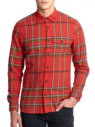 Burberry Nelton Check Flannel Sportshirt