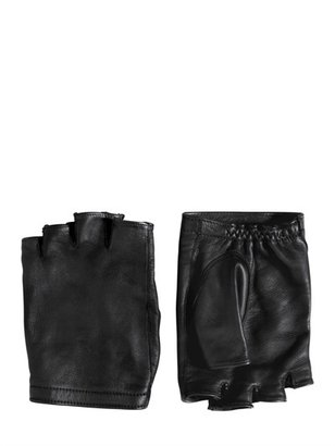 John Varvatos Fingerless Leather Gloves