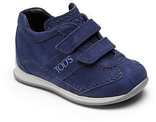 Tod's Toddler's Suede Grip-Tape Sneakers
