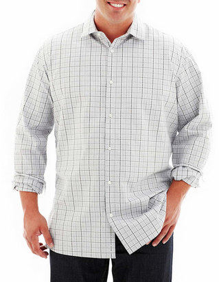 Claiborne Patten Plaid Shirt-Big & Tall