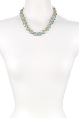 Cara Accessories Stone Chain Link Necklace