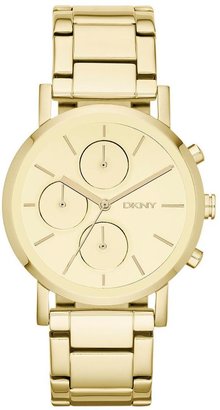 DKNY Soho Gold Tone Stainless Steel Chronograph Ladies Watch